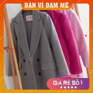 <HÀNG CAO CẤP> Áo khoác vest dạ dáng dài 2 mẫu (3 ẢNH THẬT CẬN VẢI CUỐI) (shopmh59)