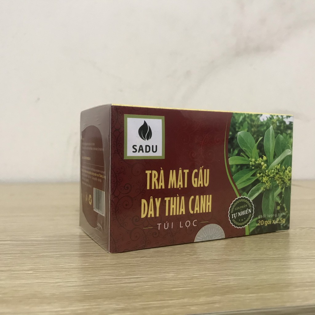 Trà Túi Lọc SADU Mật Gấu Dây Thìa Canh - Hỗ Trợ ĐIều Trị Bệnh Tiểu Đường -  Hộp 150g