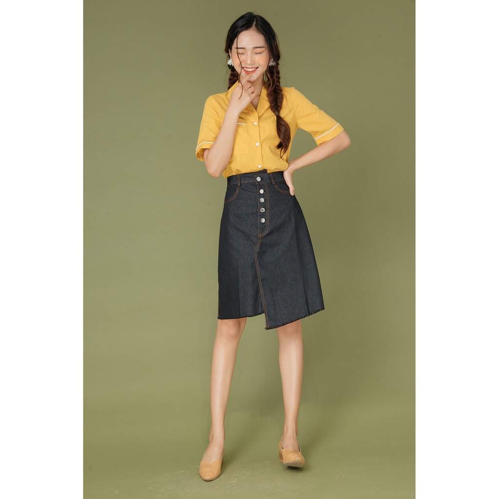 92 Wear - Chân váy jean lệch gấu -Hàng nhập khẩu | BigBuy360 - bigbuy360.vn