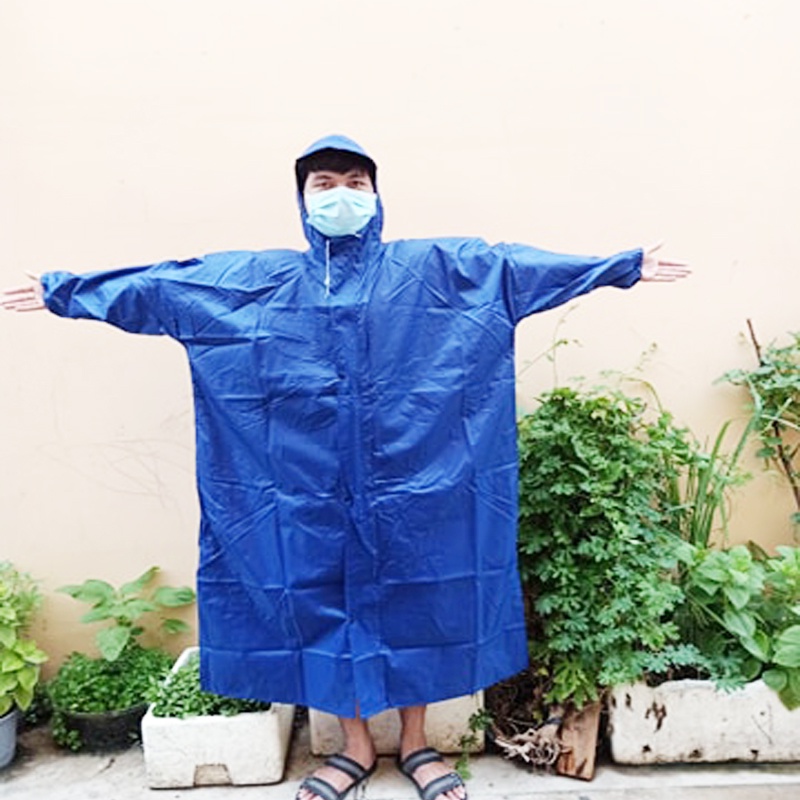 Áo Mưa Măng Tô Hàn Quốc, Áo Mưa Khoá Kéo Vải Dù Cao Cấp, Khổ To Rộng, Màu Sắc Tươi Sáng