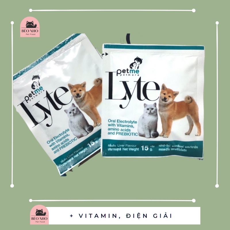 Petme Lyte Bột bổ sung điện giải, vitamin, khoáng chất cho chó mèo - Thái Lan