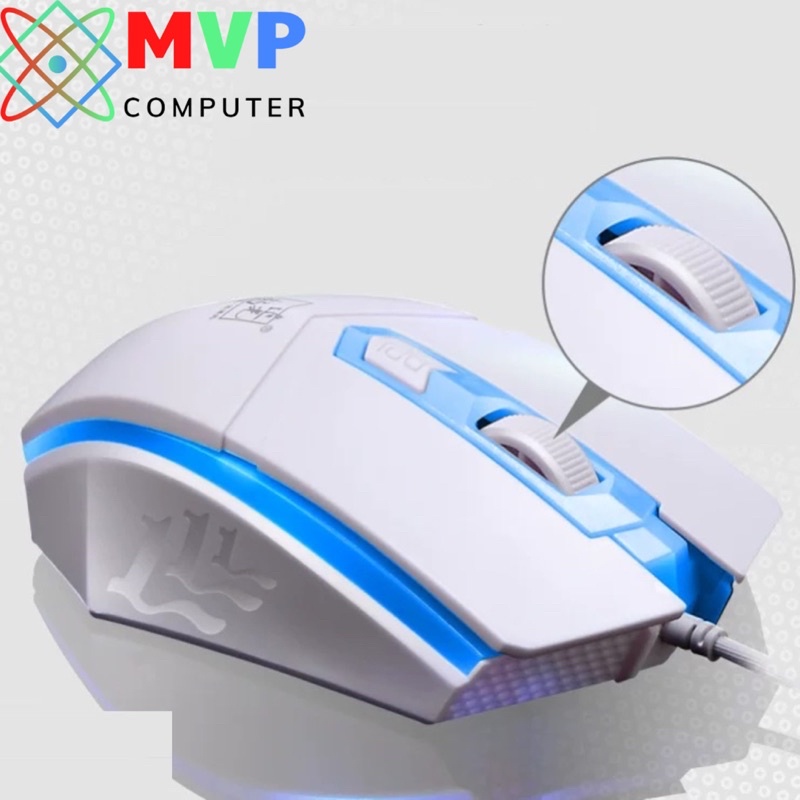Bàn Phím Chuột Máy Tính Laptop Giả Cơ Có Dây G21 Nút Tròn Có Đèn LED Cao Cấp Giảm Tiếng Ồn Chơi Game Làm Việc Trắng Đen