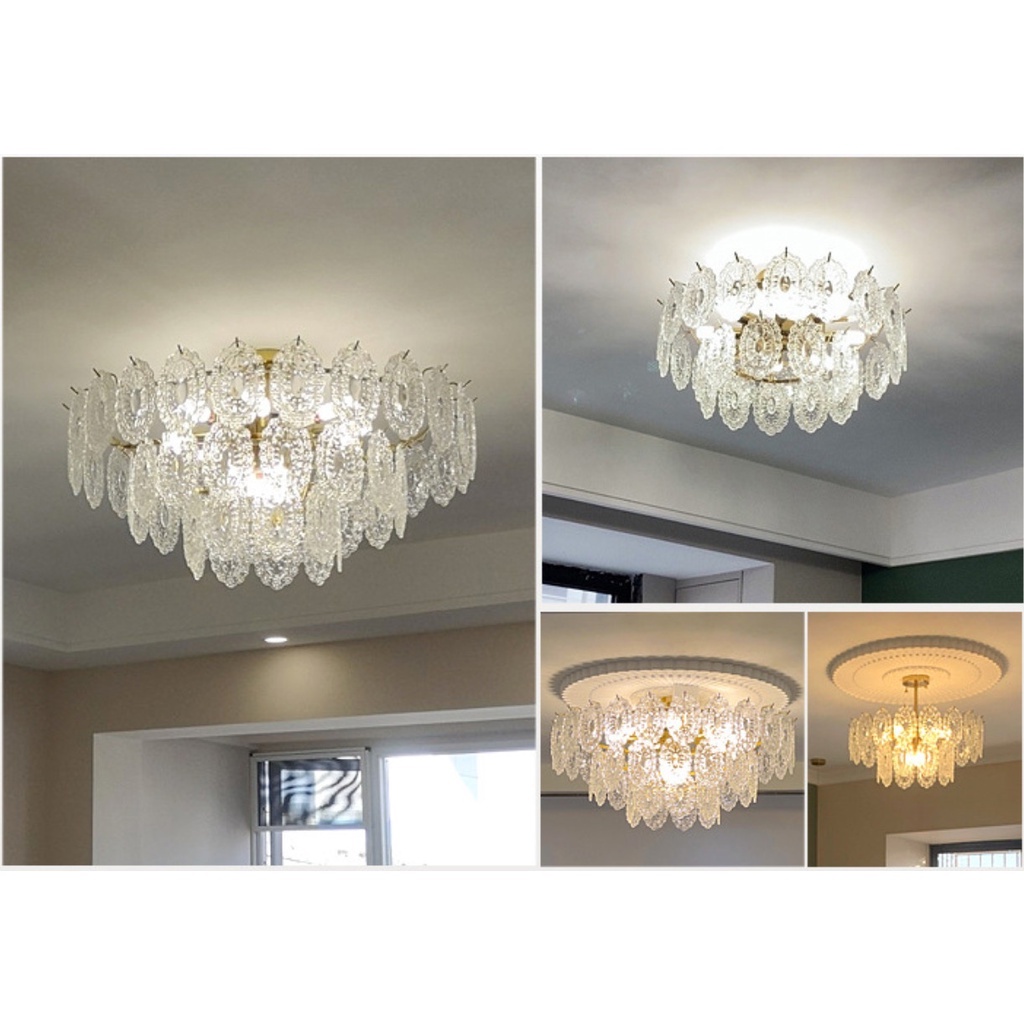 Đèn thả pha lê MONSKY LOTUS kiểu dáng độc đáo, hiện đại trang trí nhà cửa, quán cafe