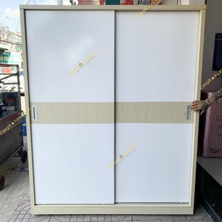 Tủ quần áo, tủ cửa lùa có ngăn hộc để đồ đa năng, gỗ cn MDF, CPX-T02