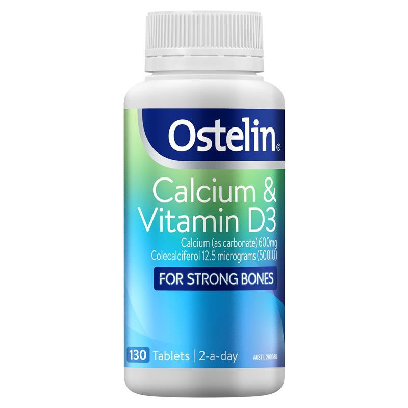 Hộp đựng Ostelin Calcium & Vitamin D3 (Mẫu mới nhất – 130 viên)