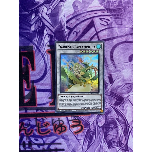 Thẻ bài Yugioh Daigusto Laplampilica – Super Rare – DAMA-EN040