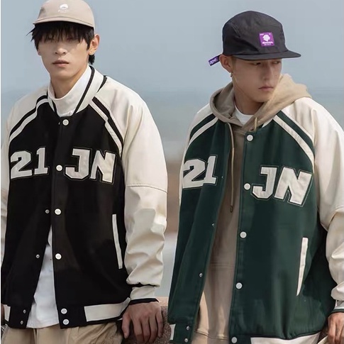 Áo khoác bomber dáng varisity, áo bomber nỉ hoodie zip nam nữ chất vải nỉ cao cấp 2 lớp MB015