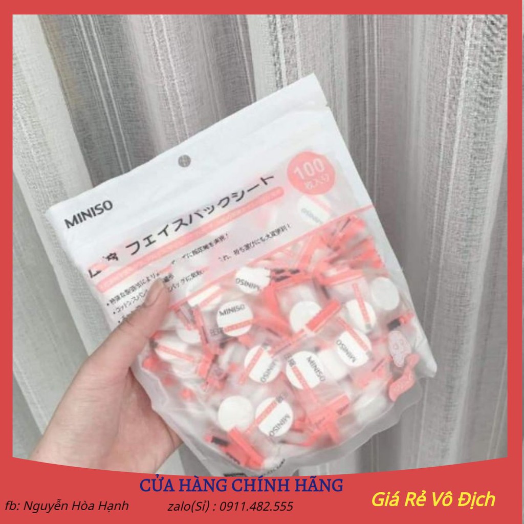 MẶT NẠ NÉN MINISO 100 viên