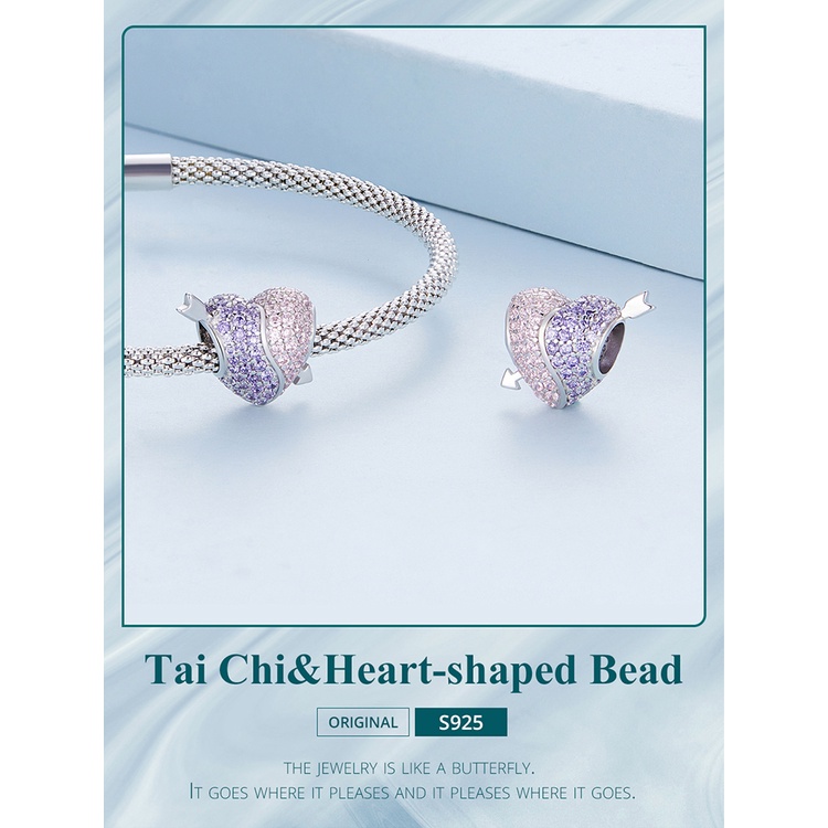 BAMOER Mặt Vòng cổ Bằng Bạc 925 Thời Trang DIY