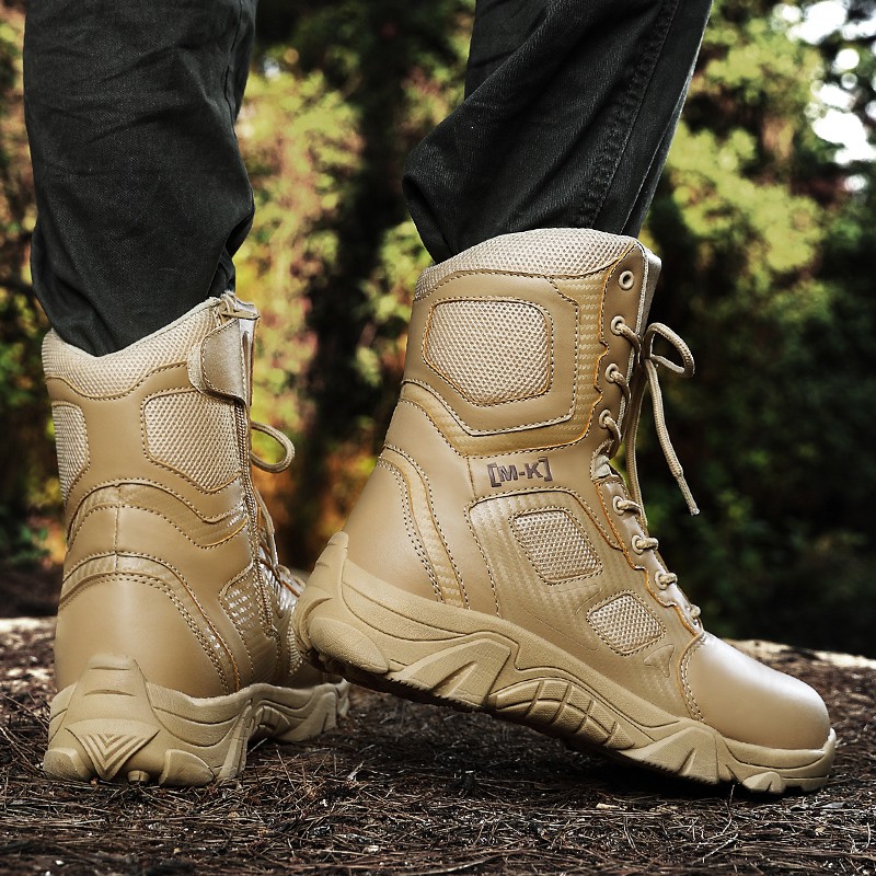 Giày boot YOZOH phong cách quân đội cá tính cho nam size 39-47