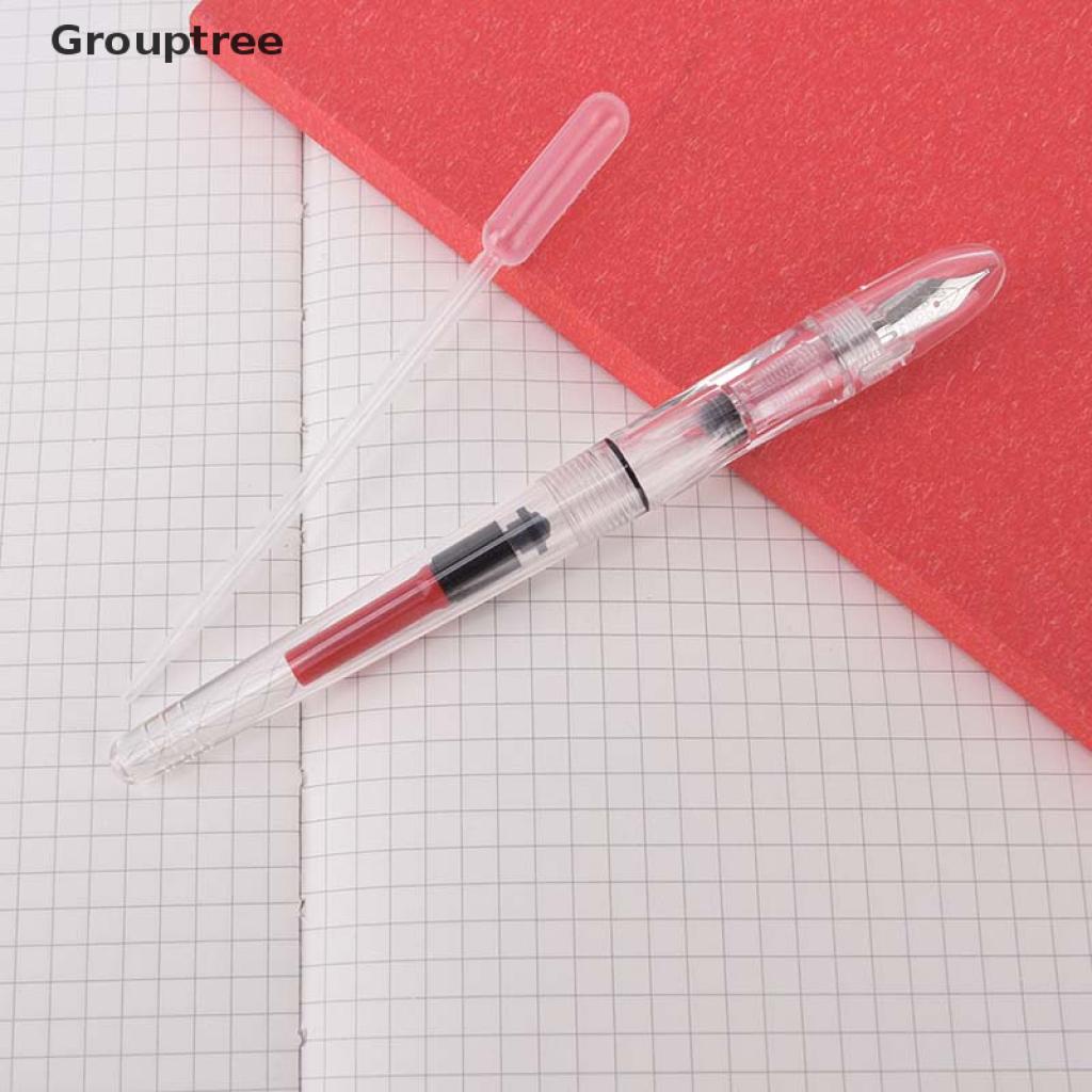 Grouptree Transparent High Capacity Fountain Pen Extra Fine/Fine Nib 0.38mm VN