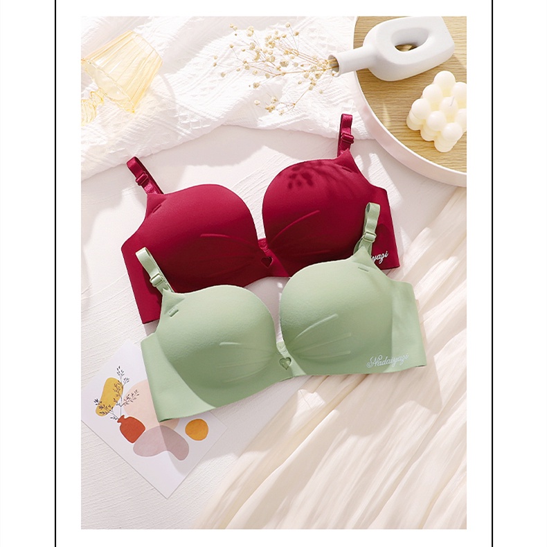 Áo Lót 3/4 Cup Nâng Ngực Không Gọng Mềm Mại Thoải Mái Hình Tai Mèo Dễ Thương 32-38AB Dành Cho Bạn Nữ