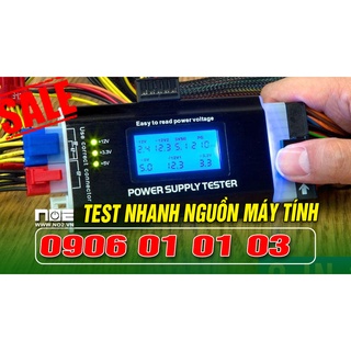 Test nguồn atx, test nguồn máy tính, hiện thị bằng màn hình lcd
