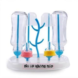 Giá úp bình sữa có nắp đậy cho bé