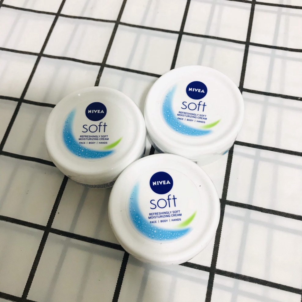 Kem dưỡng da Nivea Soft 50ml dưỡng ẩm chống nẻ