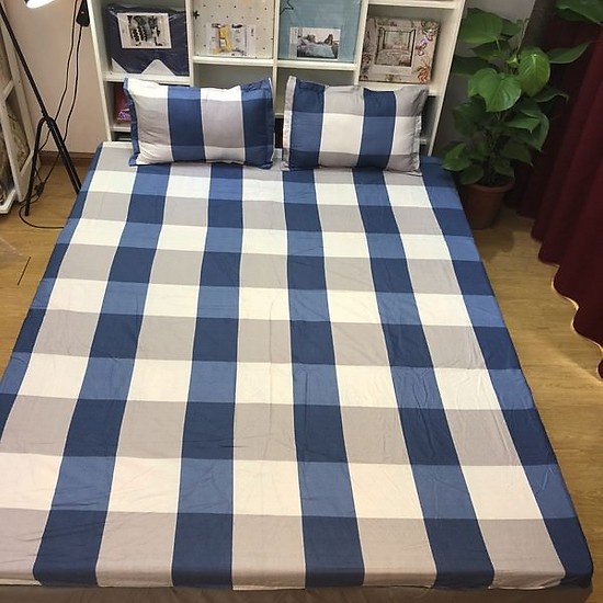 Ga chun bọc đệm giường,Vải poly cotton 1m2,1m4,1m6-họa tiết tia set | BigBuy360 - bigbuy360.vn