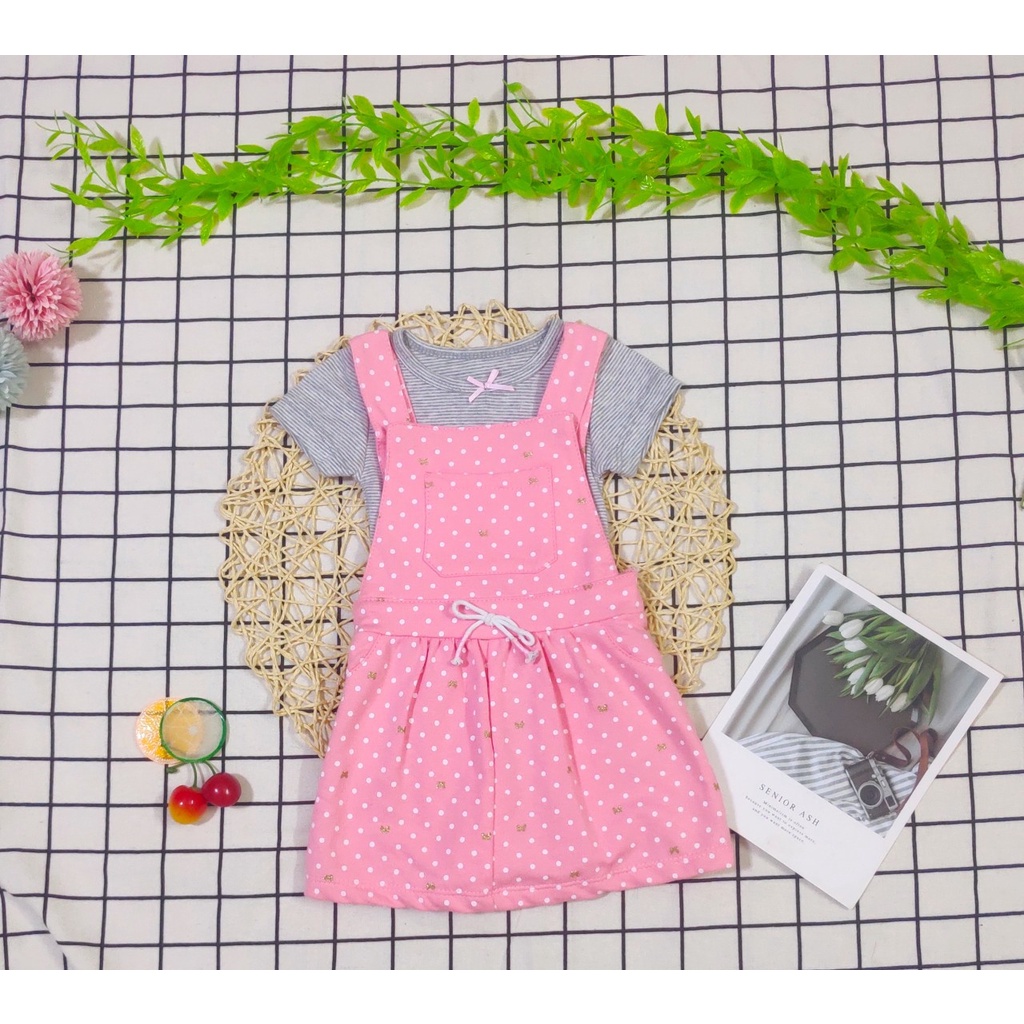 Set Yếm bé gái sơ sinh Carter siêu đẹp 3-18m
