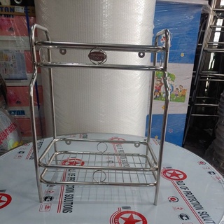 kệ  inox 2 tầng,kệ đứng gia vị sole