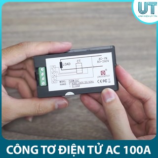 Công Tơ Điện Tử AC 100A ( PZEM-061 Cảm Biến DLXQ20 )