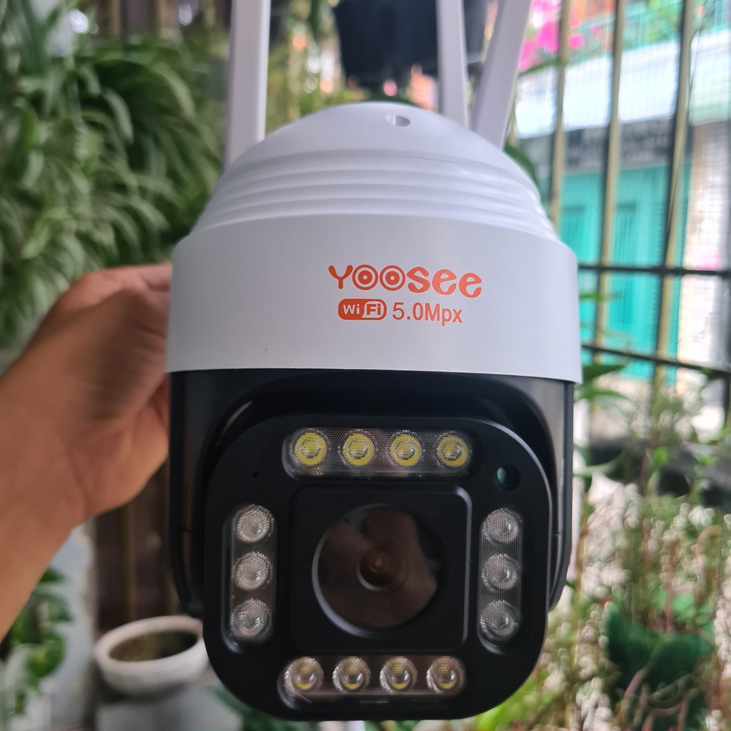 Yoosee camera 3.0Mpx quay đêm có màu - Camera wifi yoosee ngoài trời 4 râu 14 led - 4 anten - 3Mpx - FullHD 1080P