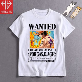 áo thun ace wanted Bounty 550 Triệu Beli one piece F020