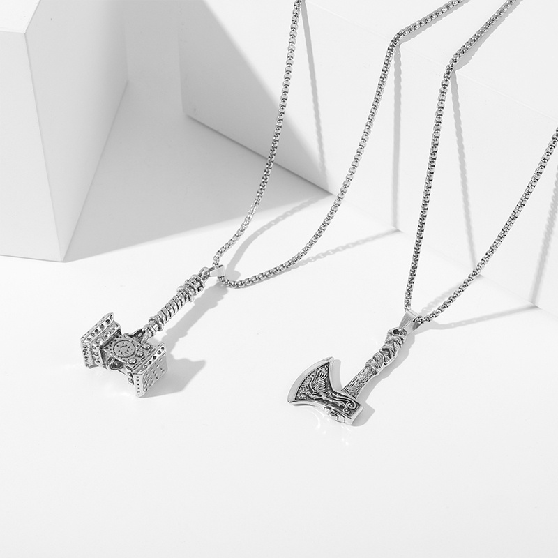 Vòng cổ Kim Loại Hình Chiếc Rìu Phong Cách Âu Mỹ Cá Tính