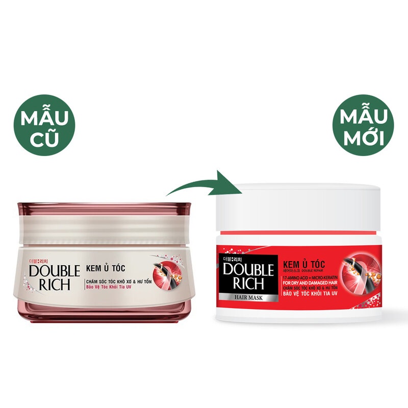 Kem Ủ Tóc Double Rich Chăm Sóc Tóc Hair Mask Damage 150g