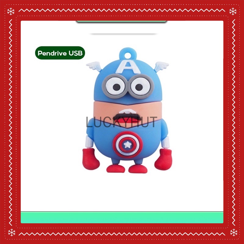 Usb Dung Lượng 1GB 8GB 16GB 32GB 64GB 128GB Hình Captain America