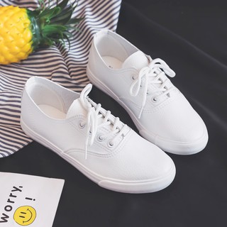 [Sẵn Trắng 37,38] Giày ulzzang trắng và đen #893