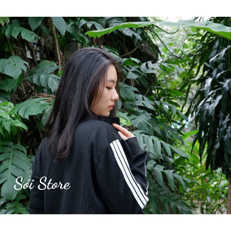 FS50K-Áo khoác 40-100kg nam nữ thể thao bigsize 3 sọc | BigBuy360 - bigbuy360.vn