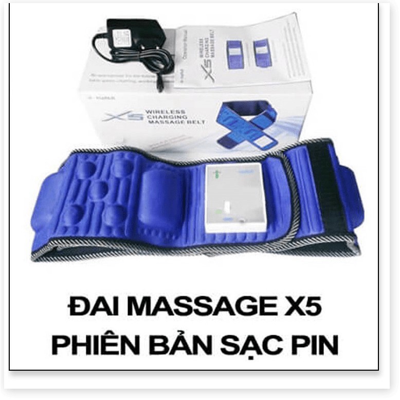 Đai massage X5 xài pin không cần dây phiên bản dùng pin sạc tiện lợi