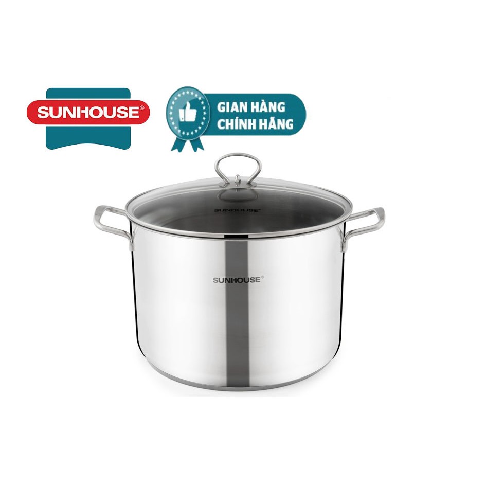 [Mã LIFESUN153 giảm 15% đơn199K] Nồi luộc gà inox 3 đáy SUNHOUSE SH28LG