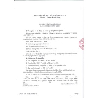 Bột Nghệ Hena 500g