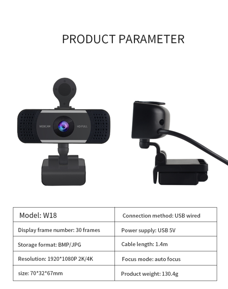 Camera Usb W18 1080p 4k Hd Cho Máy Tính | BigBuy360 - bigbuy360.vn