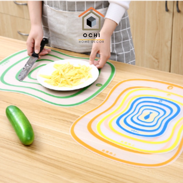 Miếng thớt nhựa, miếng lót đa năng mini siêu mỏng nhẹ ochihome