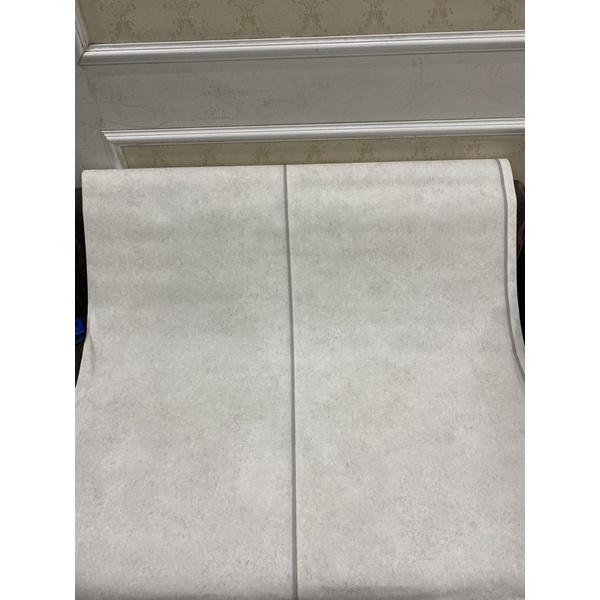 Giấy Dán Tường Hàn Quốc có sẵn chỉ kẻ sọc, giấy giả bê tông 16,5m2