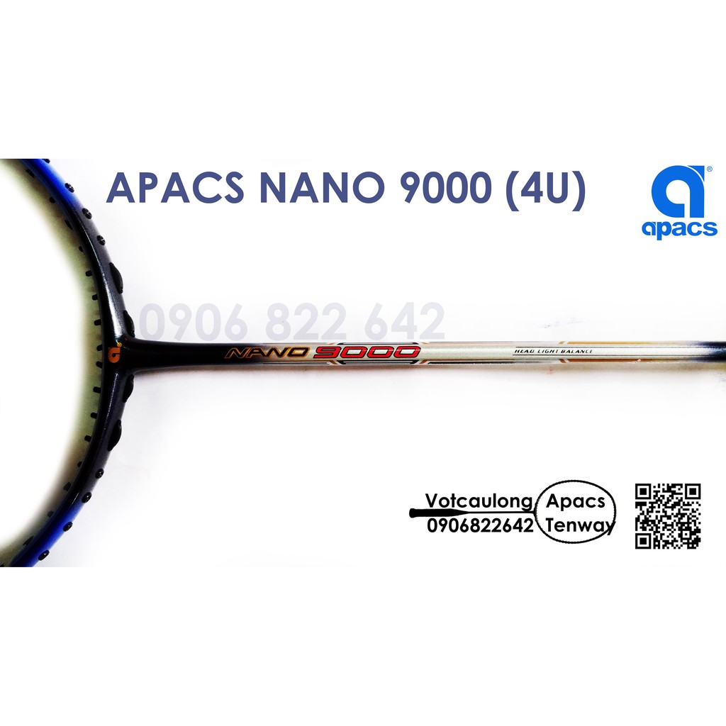Vợt cầu lông Apacs Nano 9000 (4U) | Vợt chính hãng, phù hợp đánh phong trào