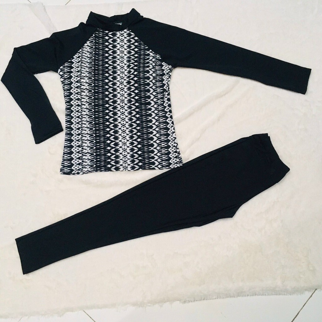 Đồ bơi nữ, Đồ bơi nữ họa tiết hoa dài tay cực chất thun mát | BigBuy360 - bigbuy360.vn