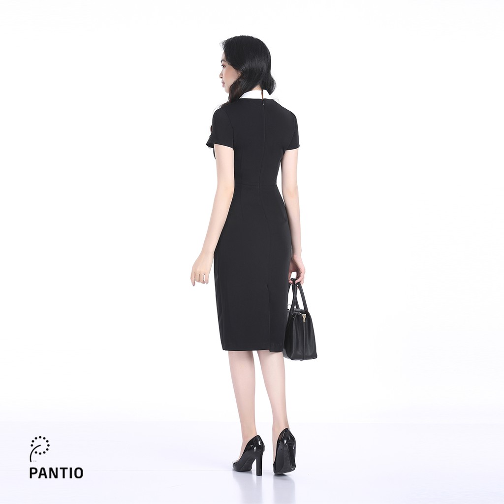 Đầm công sở chất liệu Tuýt-si dáng ôm ngắn tay - FDC32763 - PANTIO