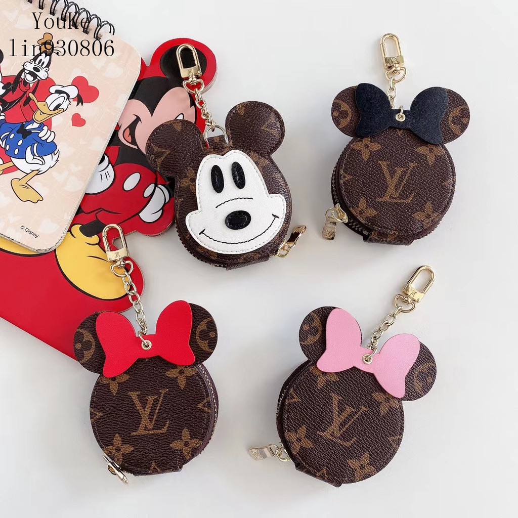 Vỏ Bảo Vệ Hộp Sạc Tai Nghe Airpods Hình Mickey / Minnie Xinh Xắn