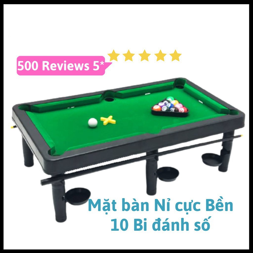 Bàn Bida Mini Full Phụ Kiện, Mặt Bàn Nỉ Chuyên Dụng (Nowship HCM)