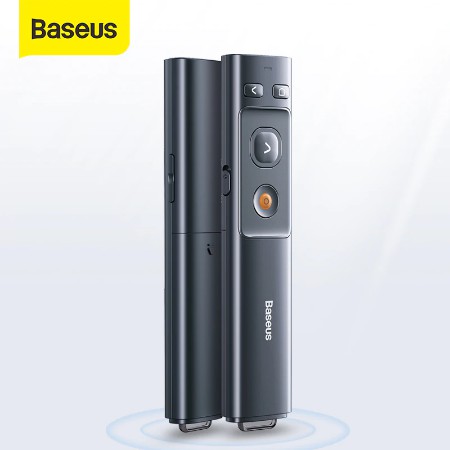 Bút Trình Chiếu Laser Điều Khiển Từ Xa Cho Máy Chiếu Baseus Orange Dot Wireless Presenter 2.4ghz Với USB Bluetooth