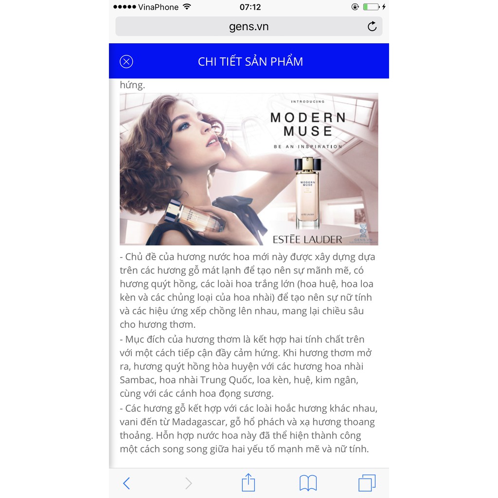 Nước Hoa Nữ Estee Lauder Modern Muse Eau de Parfum 4ml