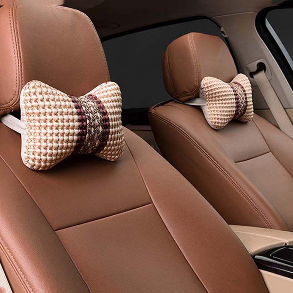 Gối Tựa Đầu Gắn Ghế Ngồi Xe Hơi Bằng Lụa Thoáng Khí