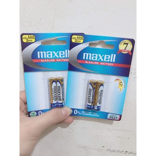 02 Vĩ Pin Alkaline Maxell AA và AAA 1.5V