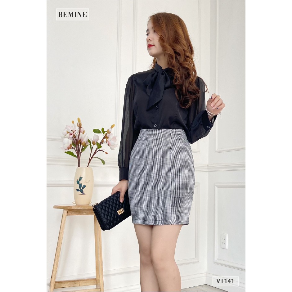 Chân váy caro body BEMINE VT141DEN | BigBuy360 - bigbuy360.vn