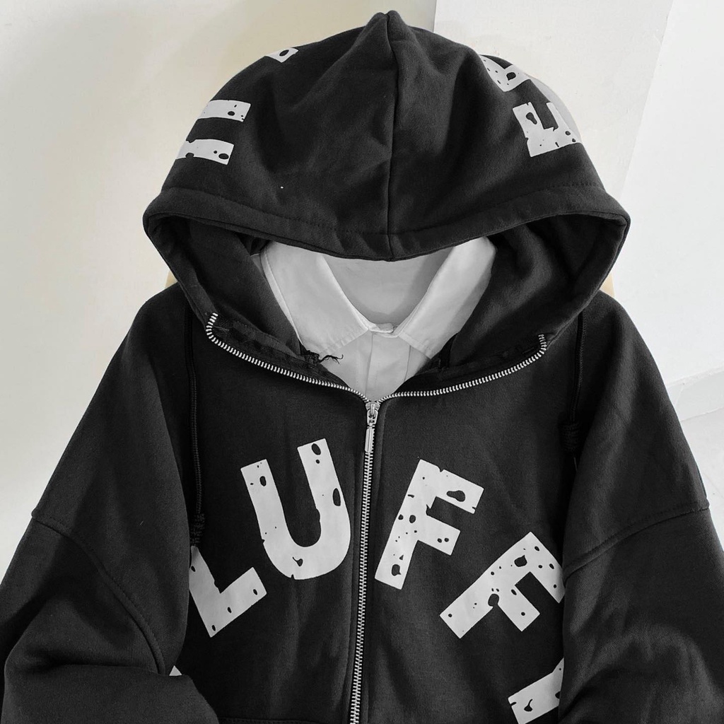 Áo khoác tay dài chữ fluffy | BigBuy360 - bigbuy360.vn