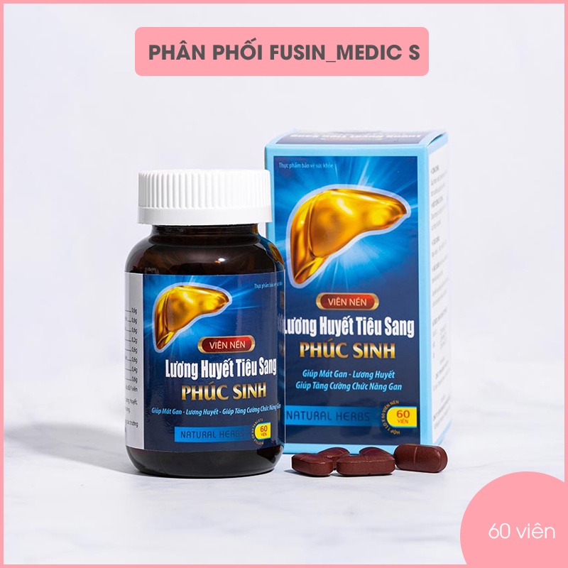 Viên uống thải độc lương huyết tiêu sang Phúc Sinh - Hỗ trợ giúp da mịn màng, thanh nhiệt, ngừa mụn