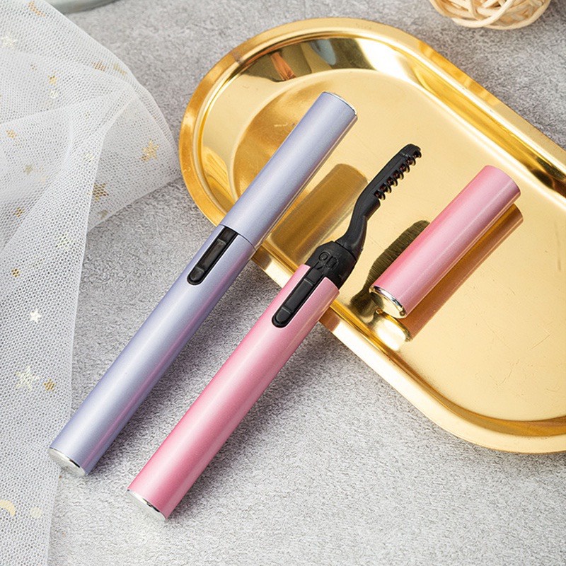 Dụng Cụ Uốn Cong Lông Mi Tự Nhiên Bằng Điện Nhanh Khô Lâu Trôi