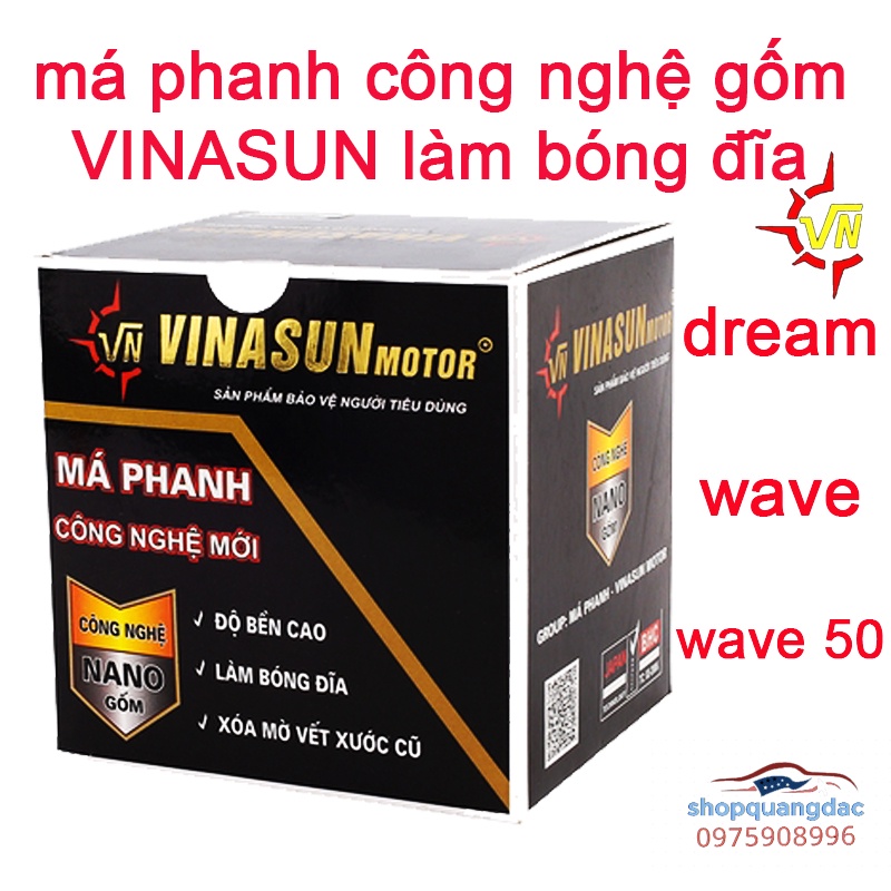 má phanh dream,wave,wave 50 chính hãng VINASUN